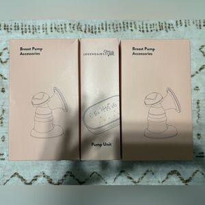 Legendairy Milk Pump Unit & Accessories - Blush Pink Set
